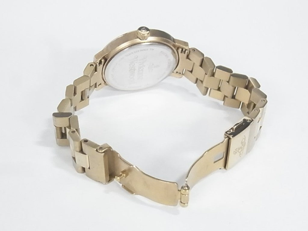 Vivienne Westwood ヴィヴィアンウエストウッド 時計 Bloomsbury ブルームズベリー VV152GDGD シルバー ゴールド系 ステンレススチール レディース 美品