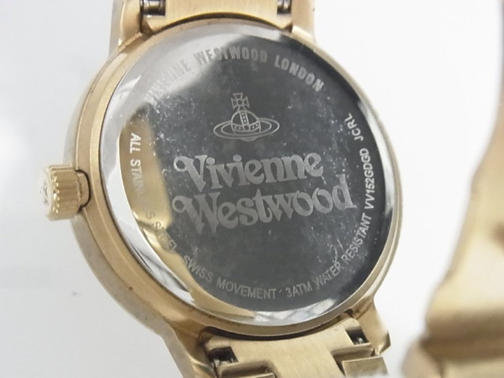 Vivienne Westwood ヴィヴィアンウエストウッド 時計 Bloomsbury ブルームズベリー VV152GDGD シルバー ゴールド系 ステンレススチール レディース 美品