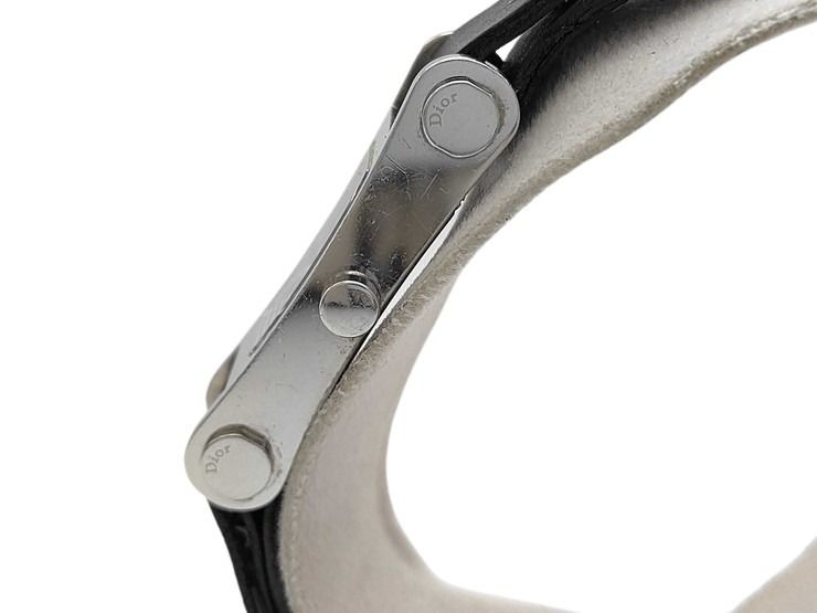 Dior ディオール 腕時計 ディオール66 D104-100 ブラック シルバー系 ステンレススチール レザー レディース クォーツ