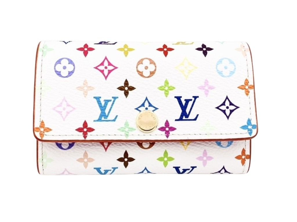 LOUIS VUITTON ルイヴィトン キーケース LV×TM ミュルティクレ 6 M14092 マルチカラー系 モノグラムマルチカラー レディース 6連 村上隆 ゴールド金具 美品