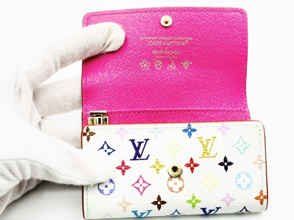LOUIS VUITTON ルイヴィトン キーケース LV×TM ミュルティクレ 6 M14092 マルチカラー系 モノグラムマルチカラー レディース 6連 村上隆 ゴールド金具 美品