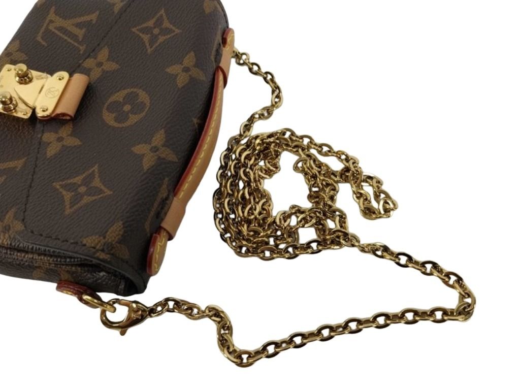 LOUIS VUITTON ルイヴィトン ショルダーバッグ ミクロ メティス M81267 ブラウン系 モノグラム レディース 2WAY チェーン ゴールド金具 美品