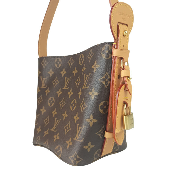 LOUIS VUITTON ルイヴィトン ショルダーバッグ オール インBB M12925 ブラウン系 モノグラム レディース ゴールド金具 超美品
