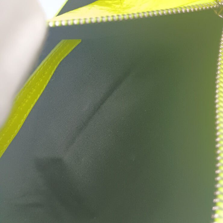 BALENCIAGA バレンシアガ ボディバッグ スーパービジー XS スリング バッグ 762516 イエロー系 レザー レディース シルバー金具 ショルダーバッグ 超美品