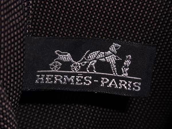 HERMES エルメス リュックサック エールライン アドPM グレー キャンバス レディース シルバー金具