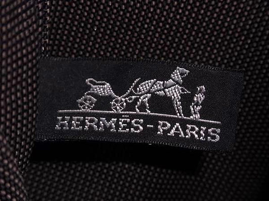 HERMES エルメス リュックサック エールライン アドPM グレー キャンバス レディース シルバー金具