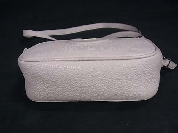 Salvatore Ferragamo フェラガモ ショルダーバッグ ガンチーニ AU21/H006 ピンクベージュ レザー レディース 美品