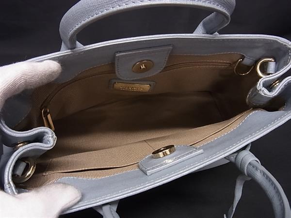 FURLA フルラ ハンドバッグ リンダ ライトブルー レザー レディース 2WAY