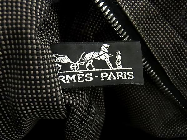 HERMES エルメス ハンドバッグ エールライン トートPM グレー キャンバス レディース シルバー金具
