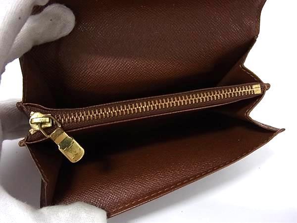 LOUIS VUITTON ルイヴィトン 財布 ポルトモネ ジップ M61735 ブラウン モノグラム レディース 二つ折り 財布