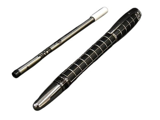 MONT BLANC モンブラン ボールペン スターウォーカー シルバー ブラック メタル ラバー メンズ キャップ式 美品