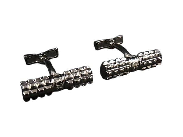 LOUIS VUITTON ルイヴィトン カフリンクス カフスボタン ブトン ドゥ マンシェット ディジット M66358 シルバー メタル メンズ 美品