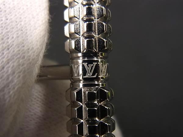 LOUIS VUITTON ルイヴィトン カフリンクス カフスボタン ブトン ドゥ マンシェット ディジット M66358 シルバー メタル メンズ 美品