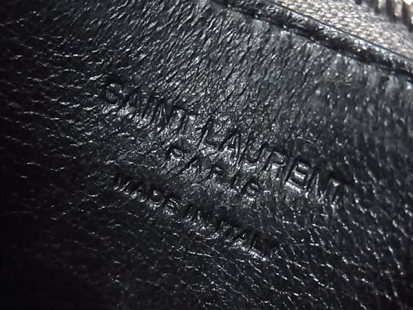 SAINT LAURENT サンローラン コイン カードケース フラグメントケース 458583 グレー レザー ユニセックス