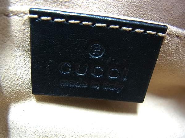 GUCCI グッチ ウエストバッグ GGマーモント 476484 ブラック レザー ユニセックス ゴールド金具 美品