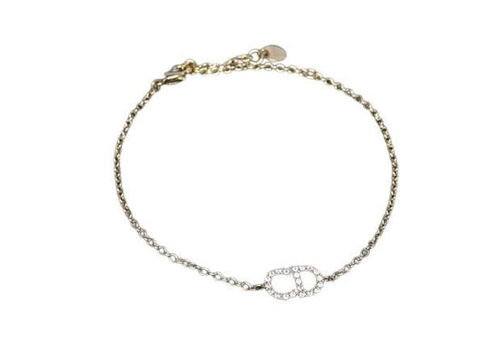 ChristianDior クリスチャンディオール ブレスレット クレール ディー リュヌ ゴールド メタル レディース ラインストーン 超美品