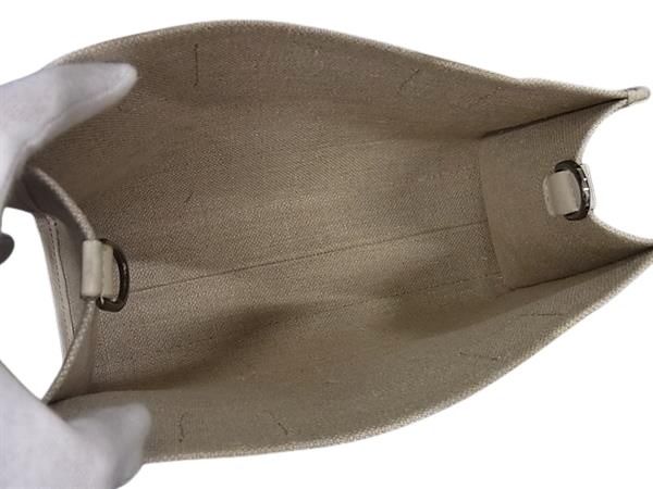 BRUNELLO CUCINELLI ブルネロ クチネリ ハンドバッグ ベージュ キャンバス レザー レディース 2WAY 新古未使用展示品