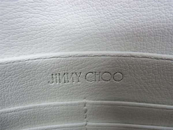 JIMMY CHOO ジミーチュウ ショルダーバッグ ヴァレンヌ グレー ブラック パイソン型押しレザー レディース チェーン ゴールド金具 美品