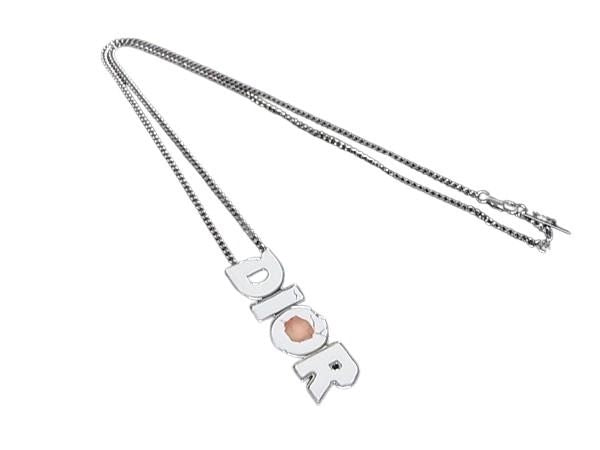 ChristianDior クリスチャンディオール ネックレス ダニエルアーシャム コラボ シルバー ホワイト メタル ユニセックス 美品