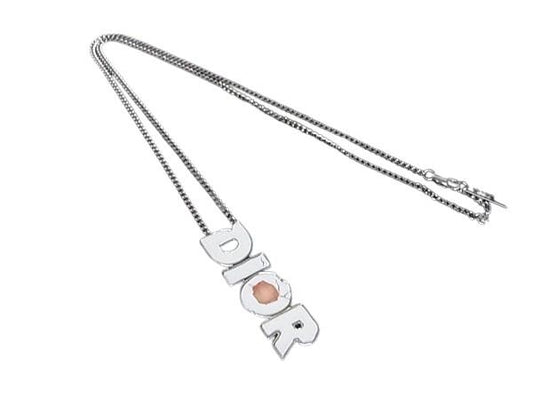ChristianDior クリスチャンディオール ネックレス ダニエルアーシャム コラボ シルバー ホワイト メタル ユニセックス 美品
