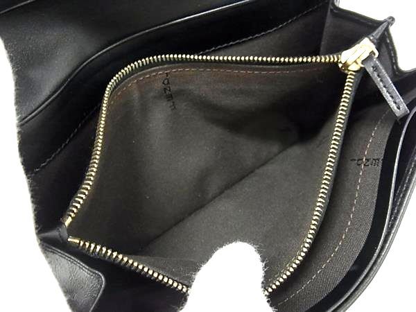 FENDI フェンディ 財布 ズッキーノ 8M0000 ブラック キャンバス レザー ユニセックス 二つ折り 長財布 超美品