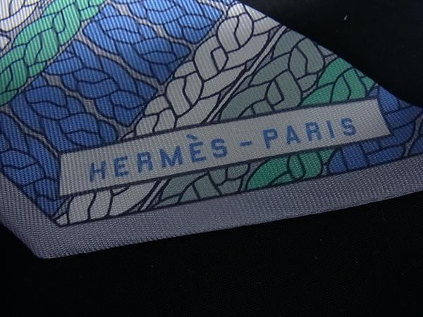 HERMES エルメス リボンスカーフ ツイリー マルチカラー シルク100% レディース TRESS H トレスH 超美品