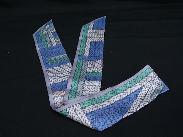 HERMES エルメス リボンスカーフ ツイリー マルチカラー シルク100% レディース TRESS H トレスH 超美品