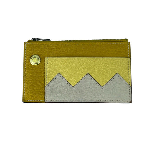 HERMES エルメス コインケース CROCODILE COMPACT クロコダイル コンパクト 084485CK クミン リモンチェッロ マッシュルーム系 シェブルミゾル ユニセックス 美品