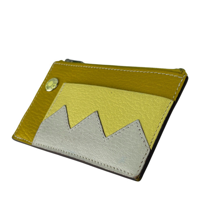HERMES エルメス コインケース CROCODILE COMPACT クロコダイル コンパクト 084485CK クミン リモンチェッロ マッシュルーム系 シェブルミゾル ユニセックス 美品