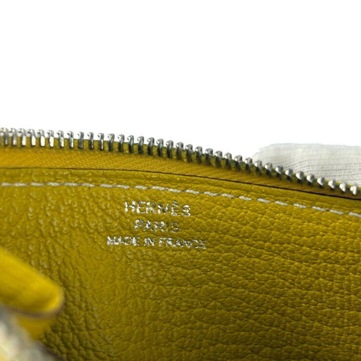 HERMES エルメス コインケース CROCODILE COMPACT クロコダイル コンパクト 084485CK クミン リモンチェッロ マッシュルーム系 シェブルミゾル ユニセックス 美品