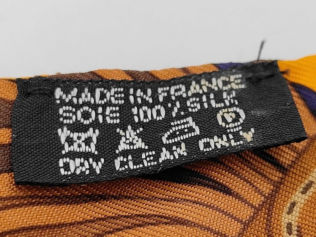 HERMES エルメス リボンスカーフ ツイリー マルチカラー系 シルク100％ レディース