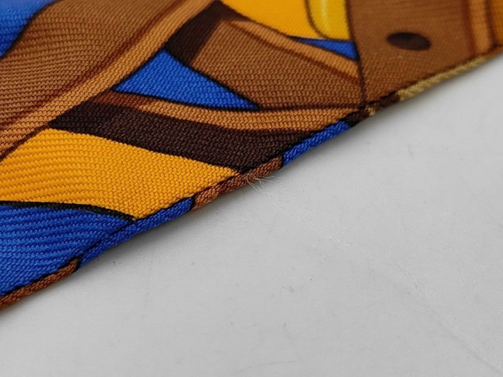 HERMES エルメス リボンスカーフ ツイリー マルチカラー系 シルク100％ レディース