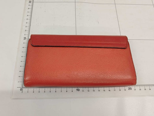 chloe クロエ 長財布 Faye フェイ レッド系 レザー レディース 二つ折り ゴールド金具 美品