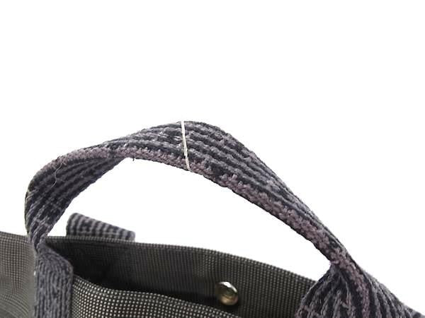 HERMES エルメス リュックサック エールライン アドMM グレー系 キャンバス ユニセックス シルバー金具 美品