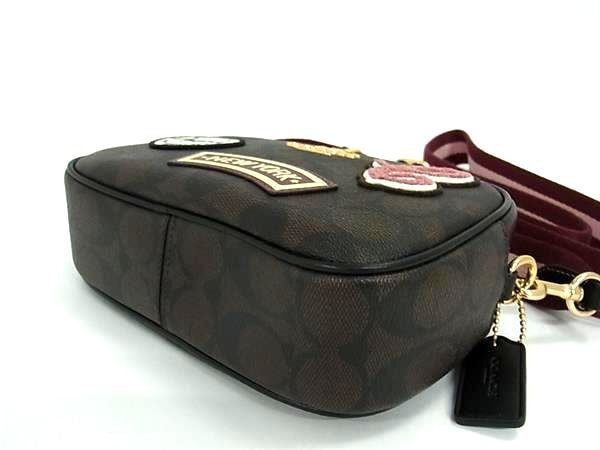 COACH コーチ ショルダーバッグ ミニ ジェイミー カメラ バッグ CF455 ブラウン系 ブラック PVC レザー レディース ゴールド金具 新品未使用展示品