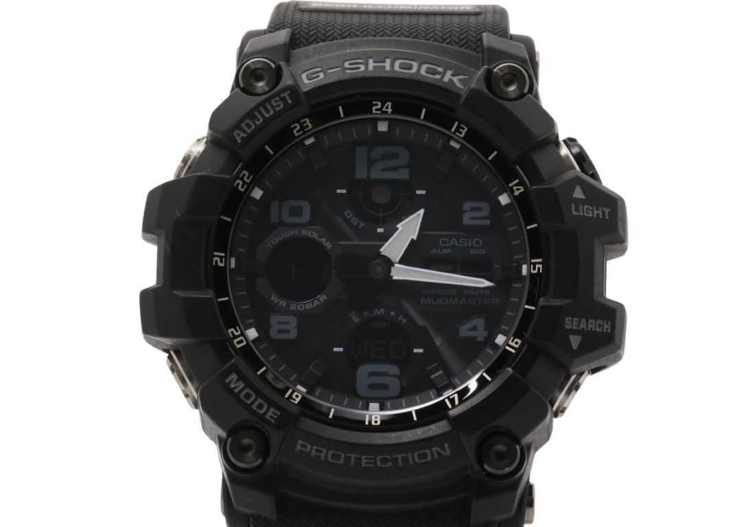 CASIO カシオ 時計 G-SHOCK MASTER OF G - LAND MUDMASTER GWG-100-1AJF ブラック系 樹脂／ステンレススチール 樹脂バンド メンズ アナデジ 美品