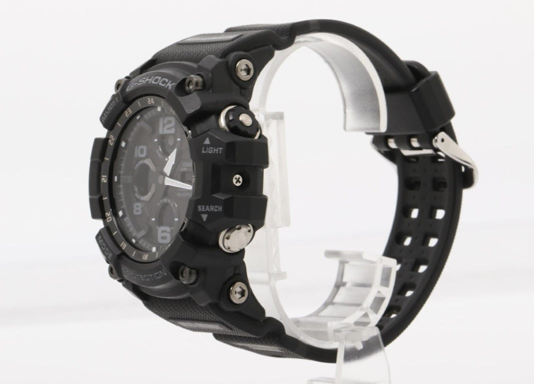CASIO カシオ 時計 G-SHOCK MASTER OF G - LAND MUDMASTER GWG-100-1AJF ブラック系 樹脂／ステンレススチール 樹脂バンド メンズ アナデジ 美品