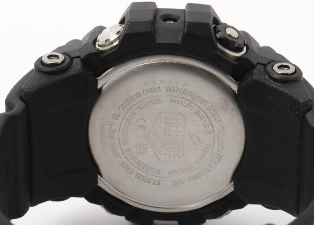 CASIO カシオ 時計 G-SHOCK MASTER OF G - LAND MUDMASTER GWG-100-1AJF ブラック系 樹脂／ステンレススチール 樹脂バンド メンズ アナデジ 美品