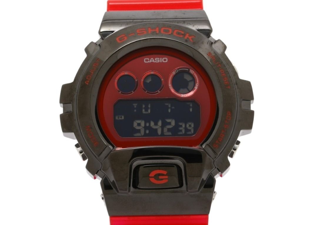 CASIO カシオ 時計 G-SHOCK DIGITAL 6900 SERIES GM-6900B-4JF レッド ブラック系 樹脂／ステンレススチール 樹脂バンド メンズ デジタル 超美品