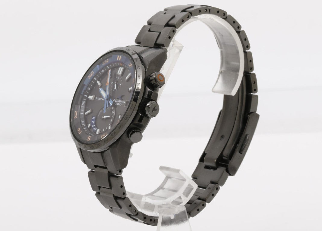 CASIO カシオ 時計 OCEANUS オシアナス CACHALOT カシャロ OCW-P1000B-1AJF ブラック系 チタン メンズ アナログ 美品