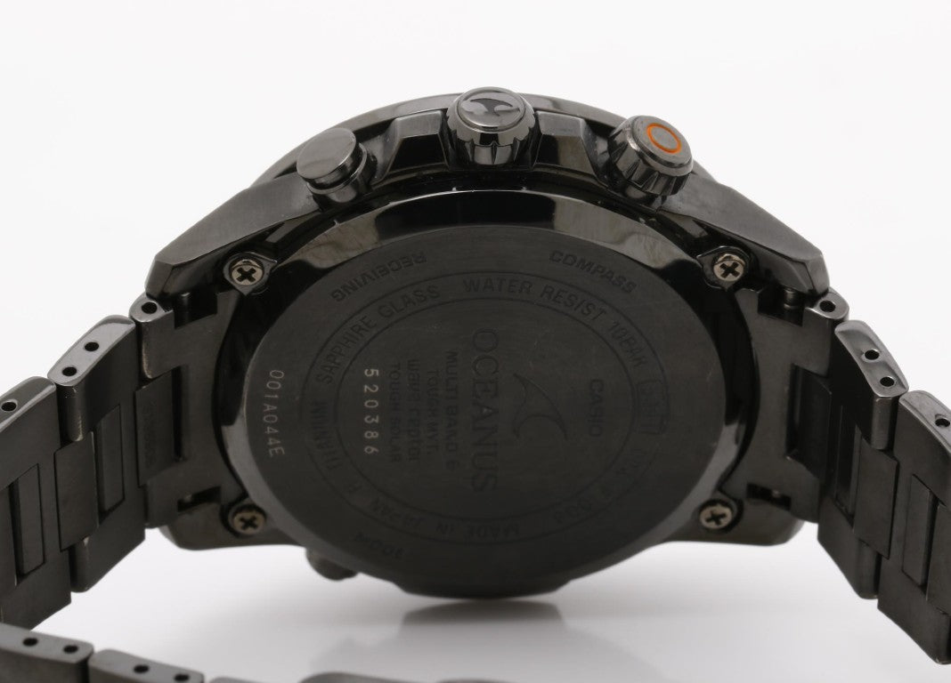 CASIO カシオ 時計 OCEANUS オシアナス CACHALOT カシャロ OCW-P1000B-1AJF ブラック系 チタン メンズ アナログ 美品