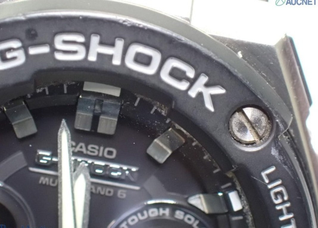 CASIO カシオ 時計 G-SHOCK G-STEEL Mid Size Series GST-W300-1AJF ブラック系 樹脂／ステンレススチール 樹脂バンド メンズ アナデジ 美品