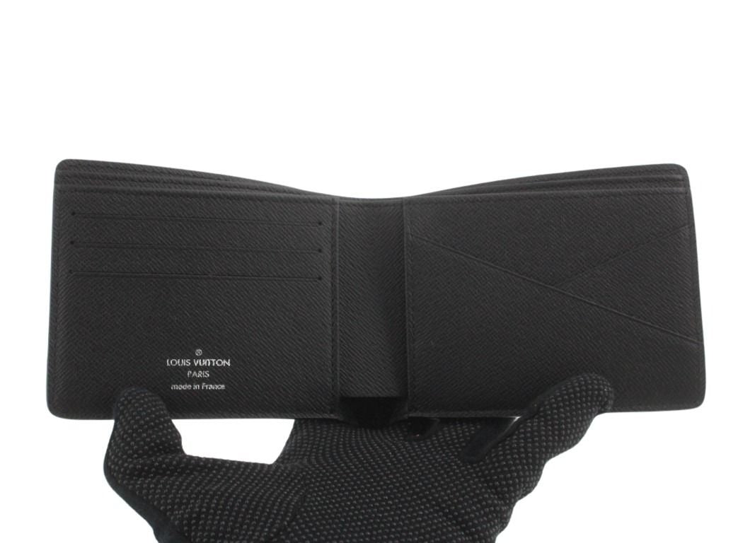 LOUIS VUITTON ルイヴィトン 二つ折り財布 ポルトフォイユ ミュルティプル N62663 ブラック系 ダミエグラフィット メンズ 超美品