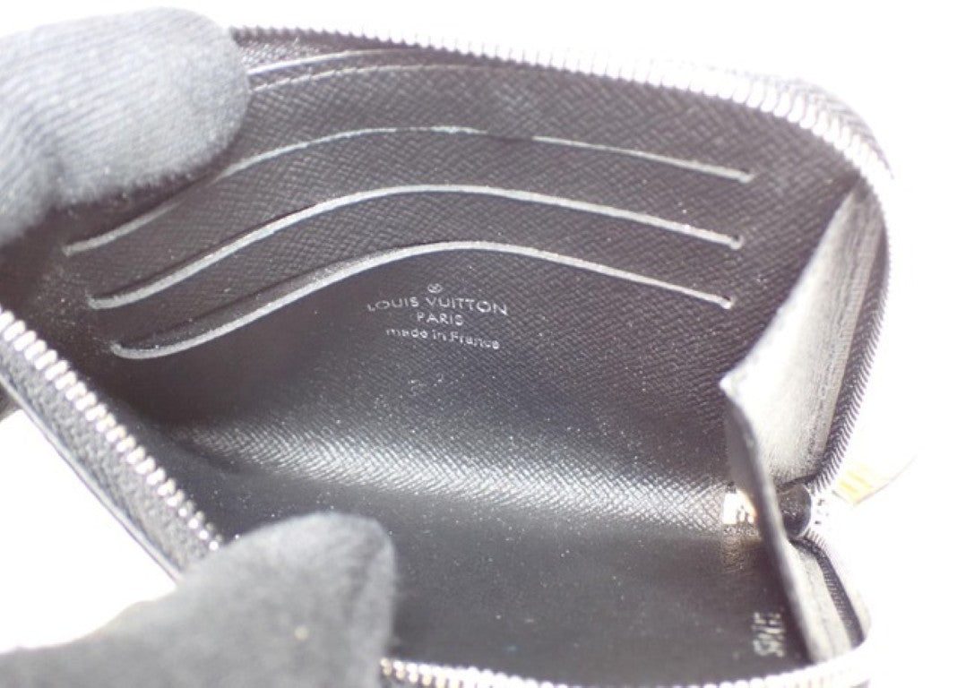 LOUIS VUITTON ルイヴィトン コインケース ポルトモネ NM N63237 ブラック系 ダミエグラフィット メンズ 小銭入れ シルバー金具 美品