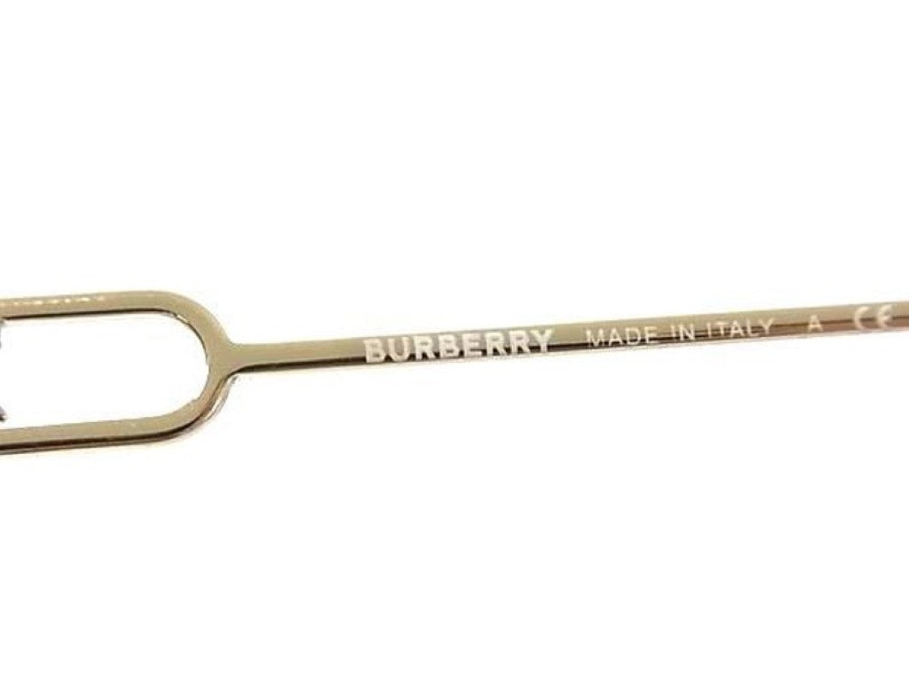 BURBERRY バーバリー サングラス TBロゴ B3127-D オレンジ系 ゴールド メタル ユニセックス 美品