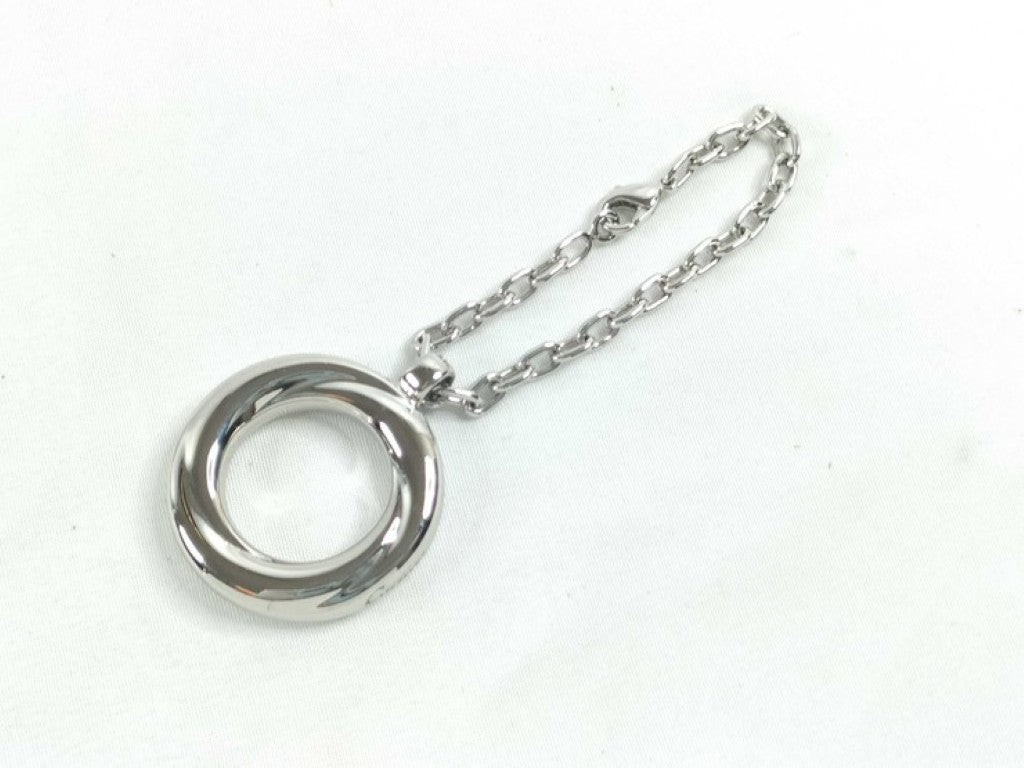 Cartier カルティエ キーホルダー トリニティ シルバー系 メタル ユニセックス チャーム キーリング 美品