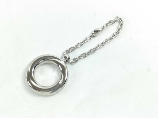 Cartier カルティエ キーホルダー トリニティ シルバー系 メタル ユニセックス チャーム キーリング 美品