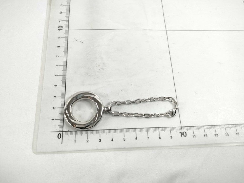 Cartier カルティエ キーホルダー トリニティ シルバー系 メタル ユニセックス チャーム キーリング 美品