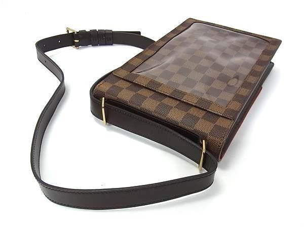 LOUIS VUITTON ルイヴィトン ショルダーバッグ ダミエ ポートベロー N45271 エベヌ(ブラウン系) PVC レザー メンズ ゴールド金具 美品