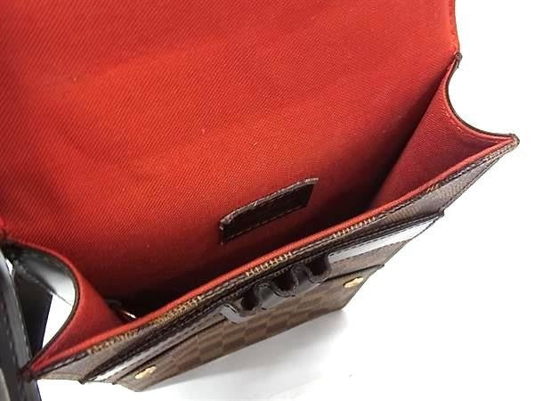 LOUIS VUITTON ルイヴィトン ショルダーバッグ ダミエ ポートベロー N45271 エベヌ(ブラウン系) PVC レザー メンズ ゴールド金具 美品
